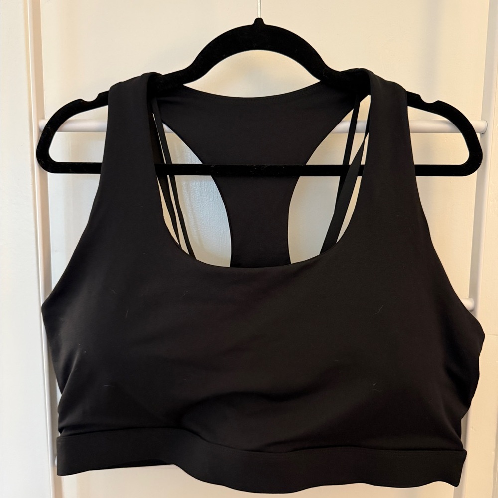 Fabletics Black Strappy Sports Bra